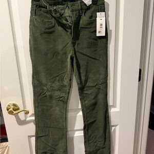 NWT! Calvin Klein Jeans Olive Corduroy Jeans